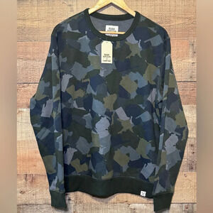 Land’s End x Blake Shelton Camo Crewneck Sweatshirt Men’s size Large